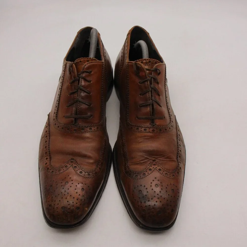 To Boot New York Wingtip Oxfords Dress Shoes Men's Size 10.5 Leather Italy
